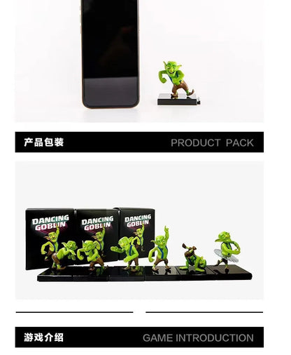 【In Stock】100% Original Supercell Coc Dancing Goblins Collector's Edition Models Anime Figurine Original Box Action Figure Toys SS69