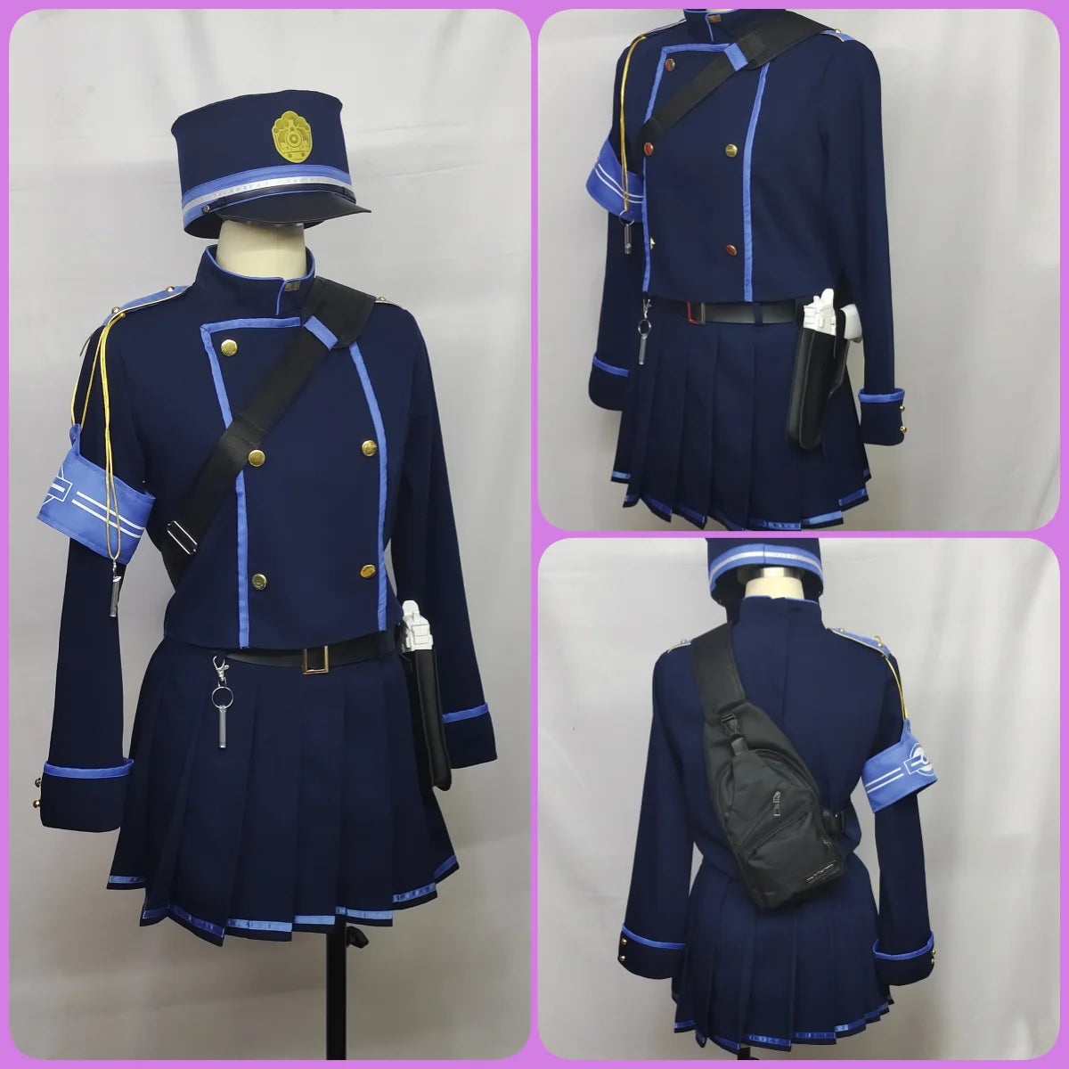 Game Blue Archive Tachibana Nozomi Cosplay Costume Wig Shoes Hikari Cosplay Highlander Railroad Academy Role Play Uniform Prop SS69
