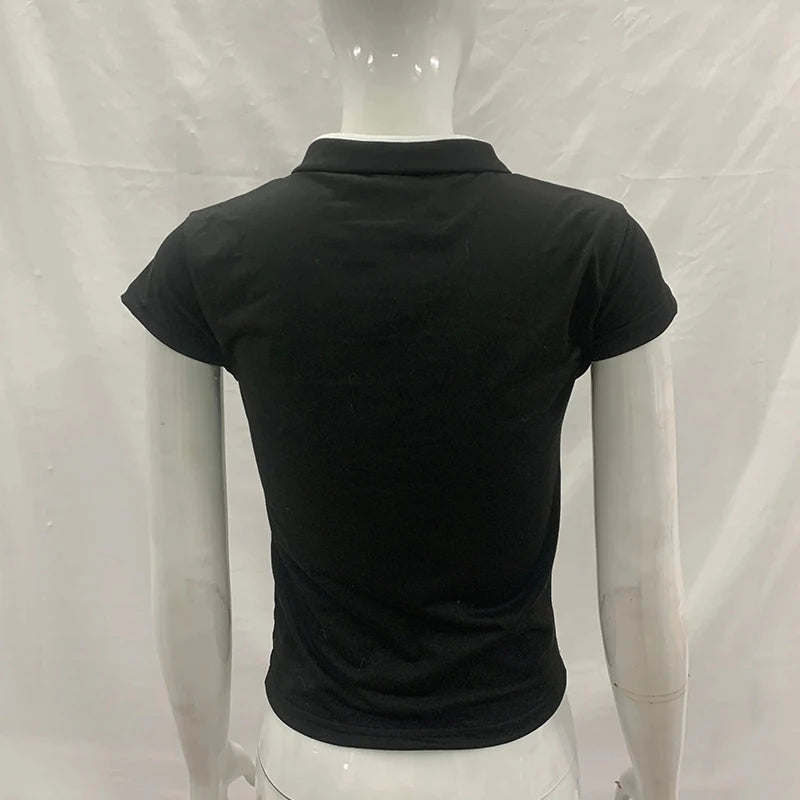 Women's Beige Chinese Style Cheongsam Blouse Vintage Mandarin Collar Short Sleeve Crop Top with Frog Button Keyhole Asymmetrical