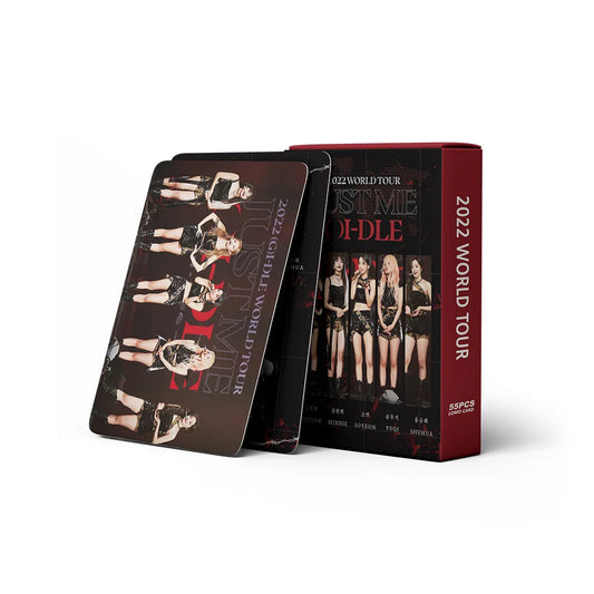 KPOP 55cards/set (G) I-DLE Album Card I FEEL Album GIDLE Ye Shuhua MINNIE Printed Photo Card LOMO Card Gift For Girls Collection SS69