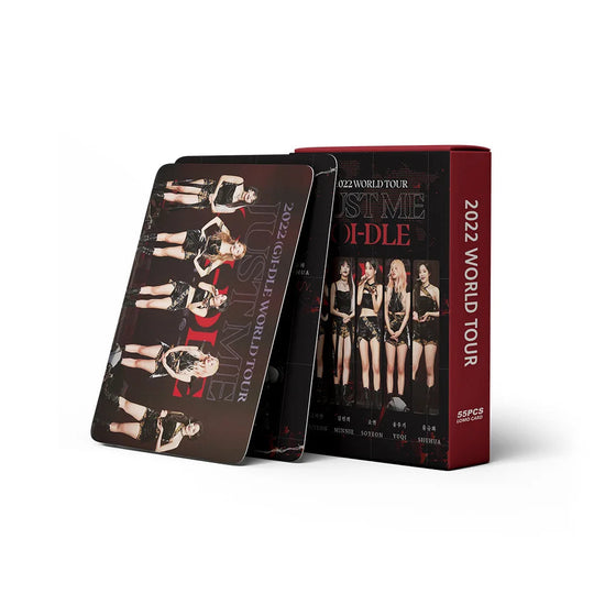 KPOP 55cards/set (G) I-DLE Album Card I FEEL Album GIDLE Ye Shuhua MINNIE Printed Photo Card LOMO Card Gift For Girls Collection SS69