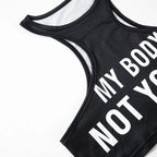 Summer Fashion Sexy Clashing Colors Women Clothing Casual Slim Hollow Round Neck Sleeveless Tank Top Women Monogram Y2k Top