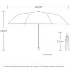 Reverse Folding Umbrellas Double Bones Black Glue Automatic Sunshade Sunscreen Rain Umbrella Strong Wind Resistance