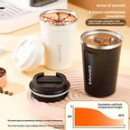 380/510ML Stainless Steel Coffee Mug Portable Tumbler Vacuum Flasks Car Thermal Cup Keeps Cold and Heat Thermal Mug Coffee Cup