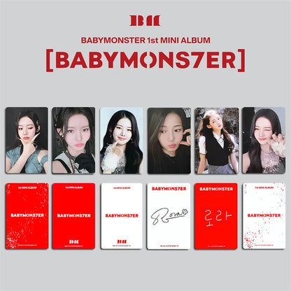 8pcs/set KPOP BABYMONSTER Album HAPPY 1000 DAYS LOMO Card Tea Lu Bao Monster Photo Card AHYEON HARAM RORA RUKA ASA Postcard SS69 7.69 CH-XK-BAB12