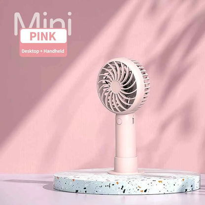 1200mAh Mini Portable FansHandheld USB Rechargeable Quiet Handheld FanAir cooler Outdoor Travel Hand Fans ventilation Fan