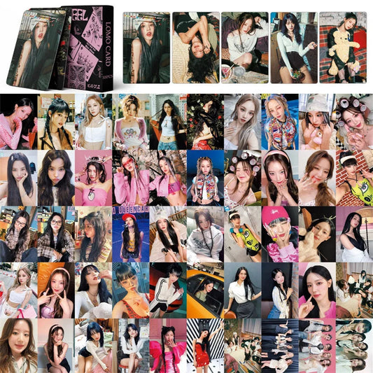 KPOP 55cards/set (G) I-DLE Album Card I FEEL Album GIDLE Ye Shuhua MINNIE Printed Photo Card LOMO Card Gift For Girls Collection SS69