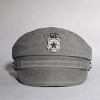 2025 New Navy Peaked Sailor Cap Men Women Summer Beret Hat Male Canvas Grey Eagle Belt Locomotive German Captain Casque