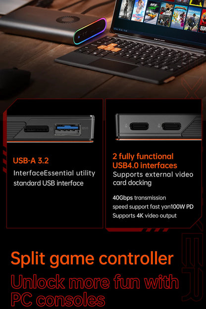 OneXPlayer X1 PRO AMD Ryzen AI 9 HX 370 /8840U PC Game Console 3 IN 1 Laptop Tablet 10.95 Inch 120 Hz AI CPU Computer Controller SS69