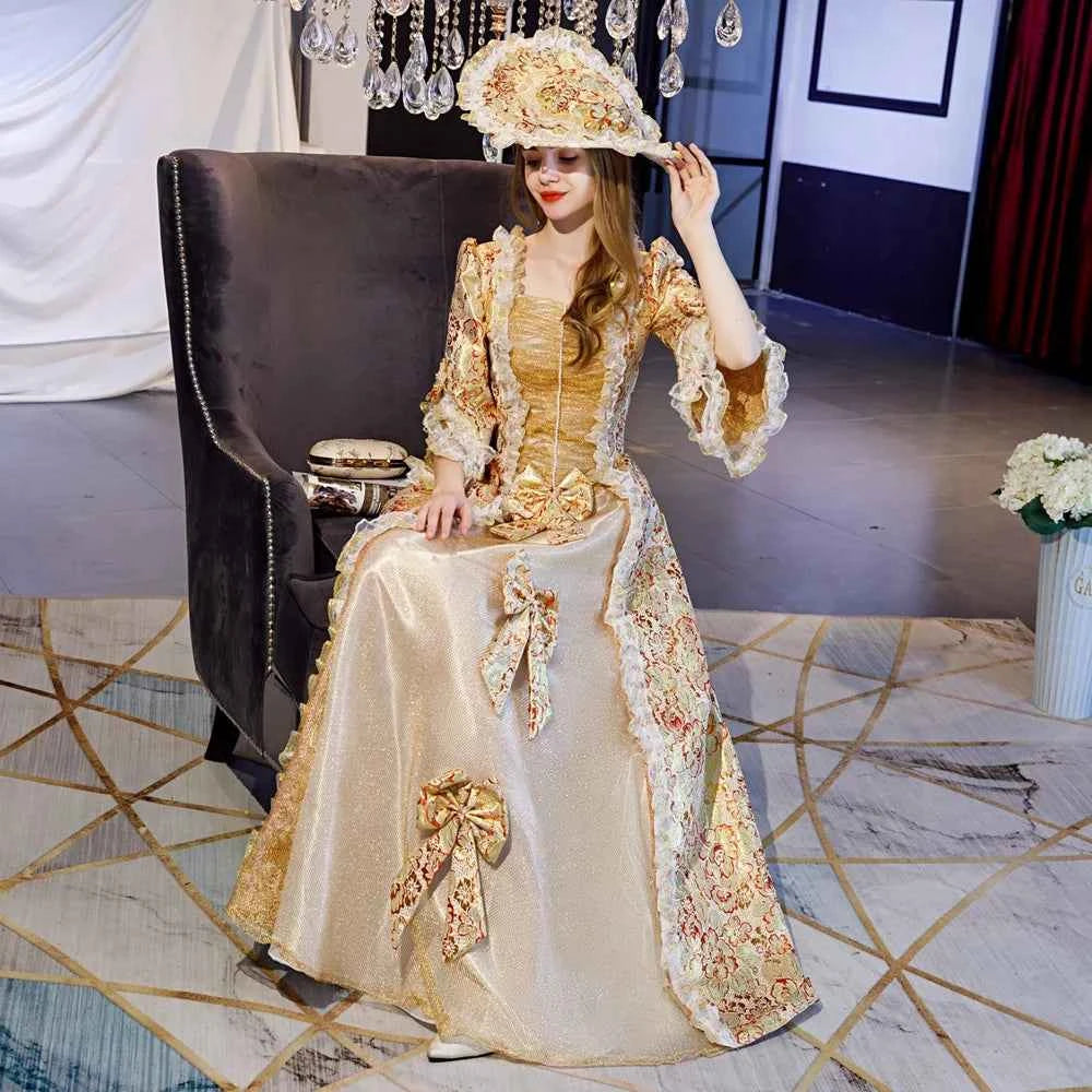 New Victorian Masquerade Ball Gown for Women, 18th Century, Marie Antoinette Costume, Historical Theater Clothing, Party Dress