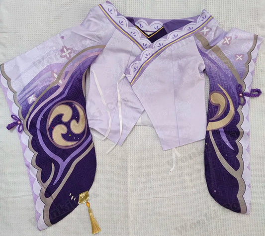 Raiden Shogun Cosplay Costume and Wig Set for Women - Game Character Outfit