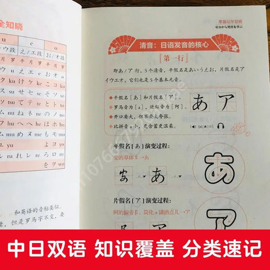 Japanese Self-Study Zero Basic Books Elementary Course Learning Material Standard Foreign Pronunciation Tutorial Entry Book SS69