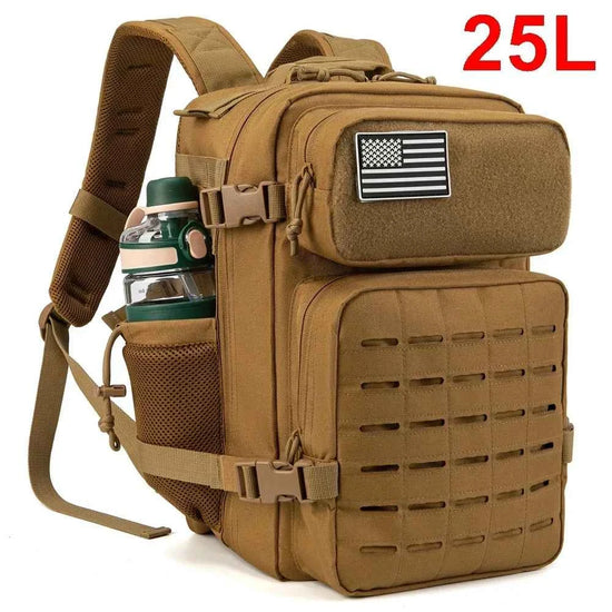 25L/45L Men's and Women's Tactical Backpacks , Outdoor Activities, Small School Backpacks with Water Bottle Holder