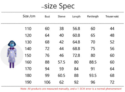 Inside Out Joy Cosplay Costume Unisex Polyester Jumpsuit for Halloween