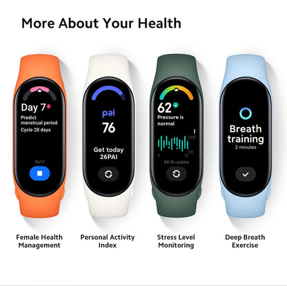 Xiaomi Mi Band 7 Smart Fitness Tracker, 1.62" AMOLED Display, 110+ Sport Modes