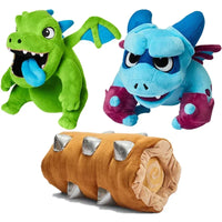 25-36cm Bandai Tribal Flying plush Dragon Baby Royal Revenge Rolling Wood Doll Doll Pillow Conflict War Toy Model Children Gift SS69