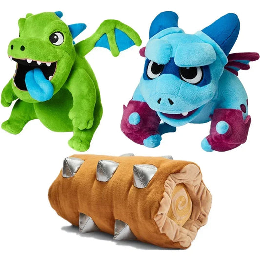 25-36cm Bandai Tribal Flying plush Dragon Baby Royal Revenge Rolling Wood Doll Doll Pillow Conflict War Toy Model Children Gift SS69