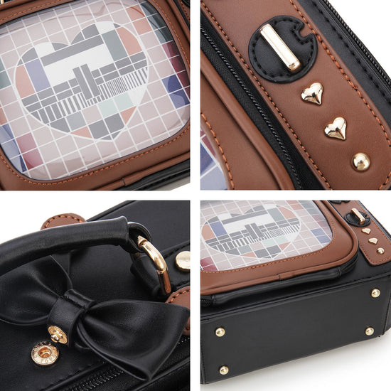Novelty Tv Shape Ita Bag Retro Television Women Shoulder Bag Design Ita Backpack with Inserts Gilrs Crossbody Bag SS69