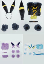 Anime Vaporeon Umbreon Sylveon Cosplay Costume Women Sexy Cloak Dress Outfit Cute Bunny Girl Uniform Halloween Christmas Clothes
