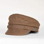 2025 New Navy Peaked Sailor Cap Men Women Summer Beret Hat Male Canvas Grey Eagle Belt Locomotive German Captain Casque