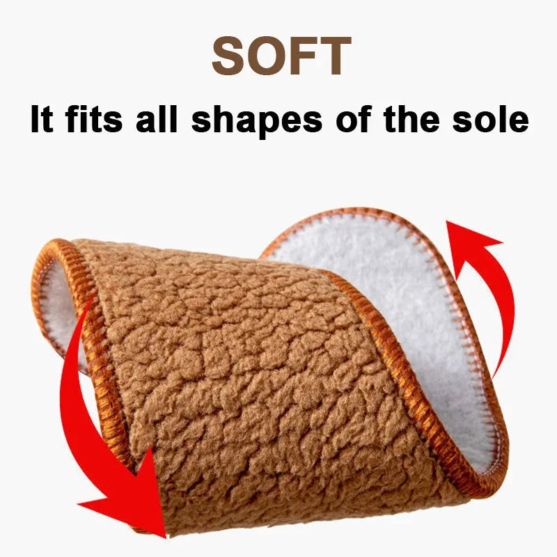 Winter Alpaca Wool Insoles Soft Plush Warm Thicken Foot Thermal Shoe Insole for Women Men Breathable Snow Boots Shoes Heat Pads SS69