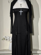 Halloween Cute Female Anime Nun Costume Role Play Performance Clothes Sexy Ladies Performance Fancy Dress Sister Costume New