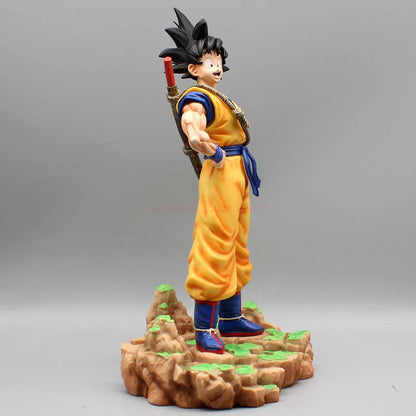 Dragon Ball Sun Goku Somersault Cloud Super Saiyan Standing Collection Figures Statue Anime Peripheral Model Ornaments Toy Gift SS69