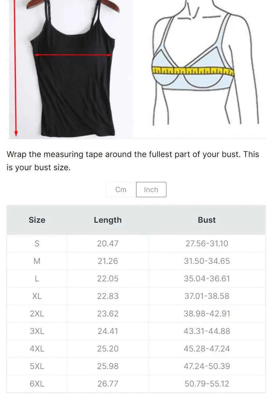 Cami Bra – Women's Camisole With Built In Padded Bra Vest Dropshipping As Seen on Tiktok Pink Top For Women Pajamas Home Wear