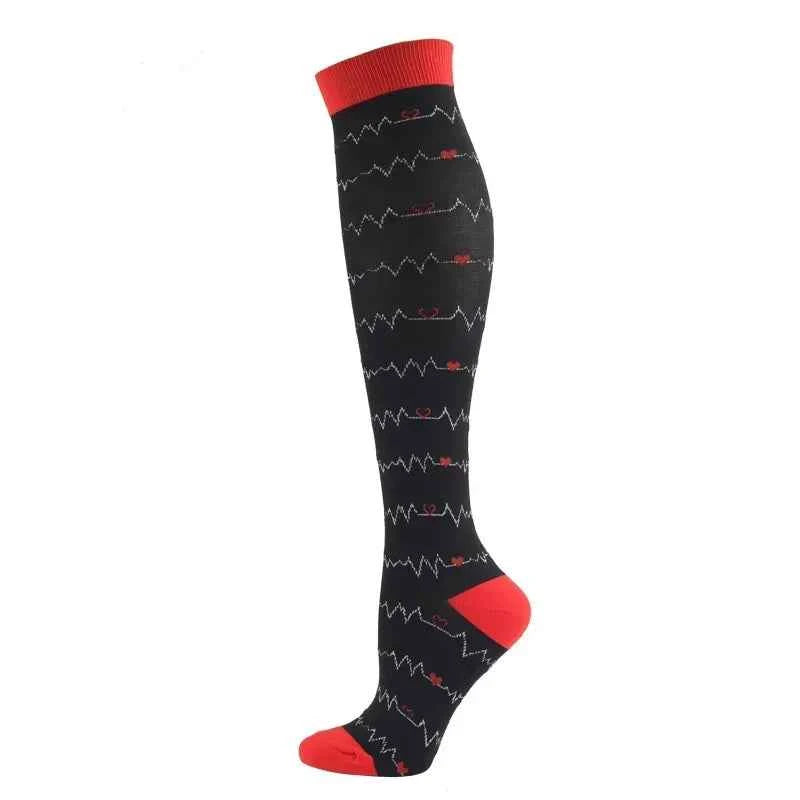 Compression Socks Varicose Veins Blood Circulation Pregnancy 20-30mmhg Nurse Socks Men Women Marathon Golf Cycling Sports Socks
