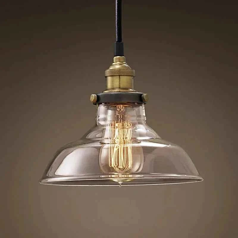 The Nordic Loft Modern Bedroom Pendant Lamp with Clear Gray Amber Vintage Pendant Lights Dining Glass Hanging Light Fixtures