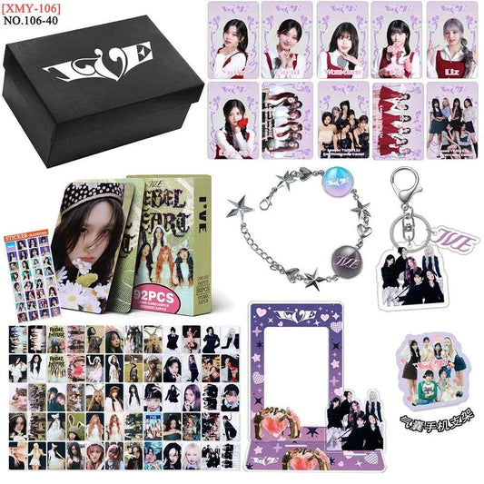 Kpop Idol BABYMONSTER BINI GIDLE ZB1 Gift Box Set Lomo Card Photocards Card Holder Keychains Acrylic Stand Bracelet Fans Gifts