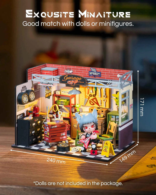 Robotime Rolife Becka's Baking House 3D Puzzle DIY Miniature Dollhouse Kit Amazing Gift for Children DG161