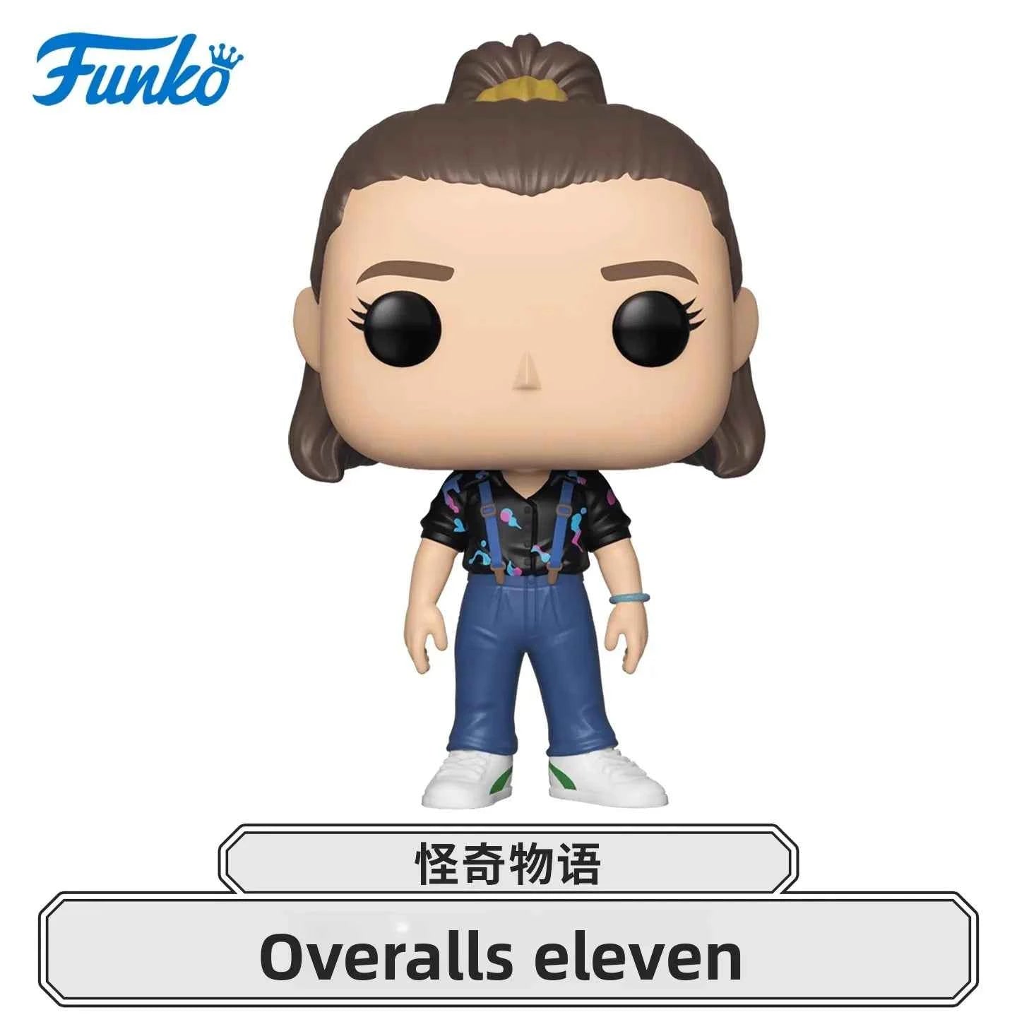 Genuine Edition FUNKO POP《Stranger Things: Eddie, Dustin, Eleven》Action Desktop Decoration Ornament Model Toys Collectible Model
