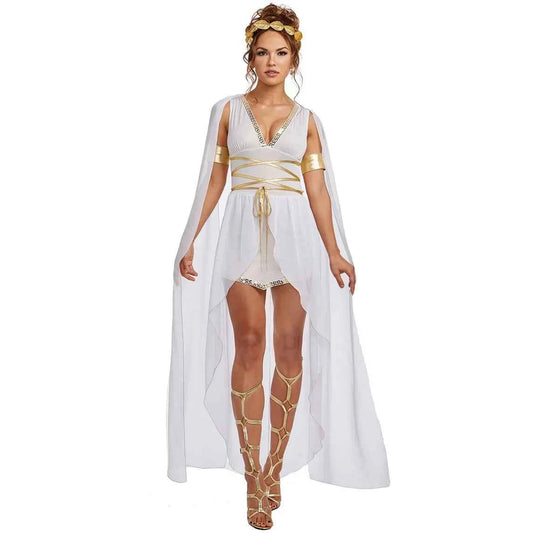 Cosplay Ancient Greek Goddess Dress Costume Sexy Athena Arabic Robe Women Halloween Carnival Party Clothes fancy dress Vestidos