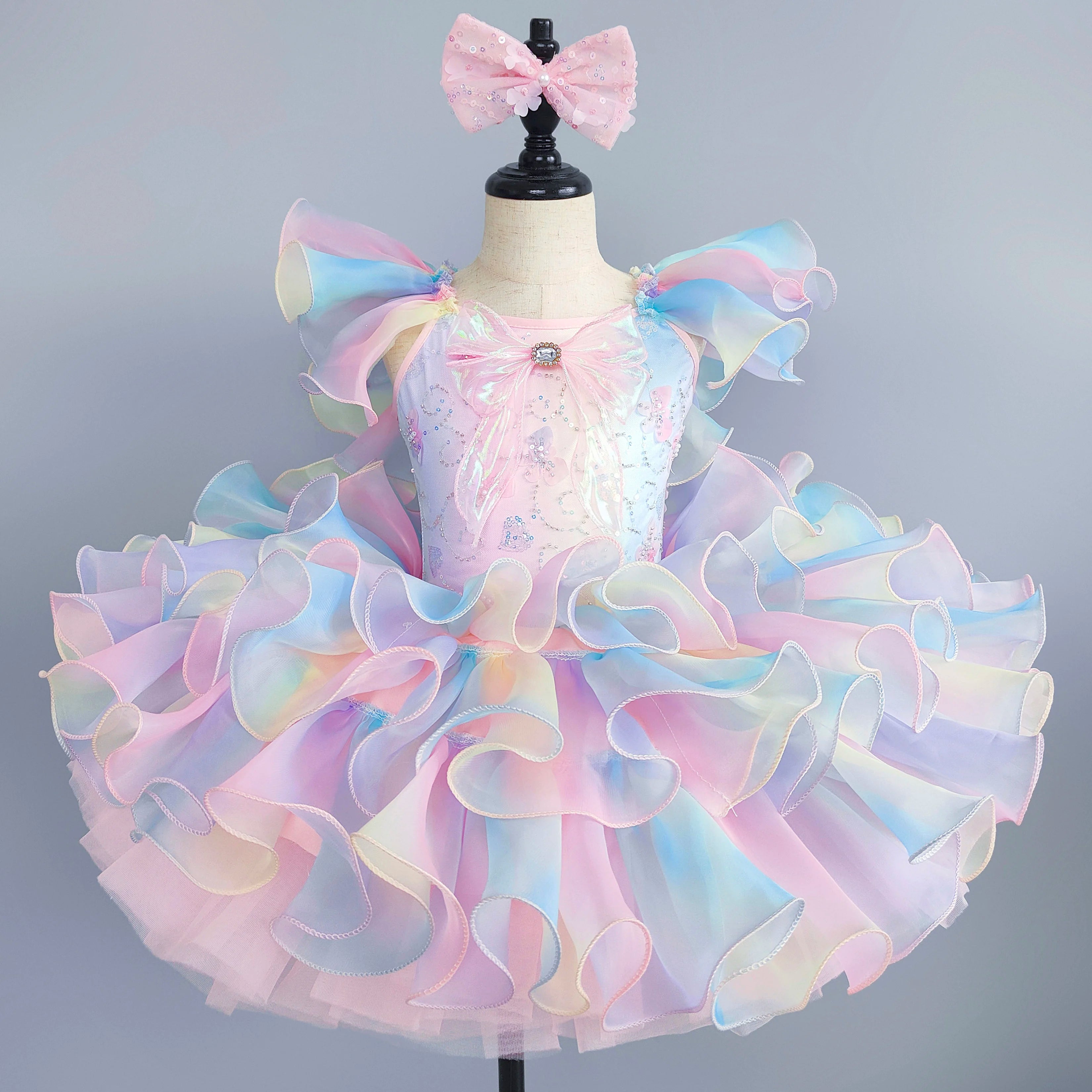 Girls Ballet Tutu Dress for Kids Princess Performance Fairy Costume
