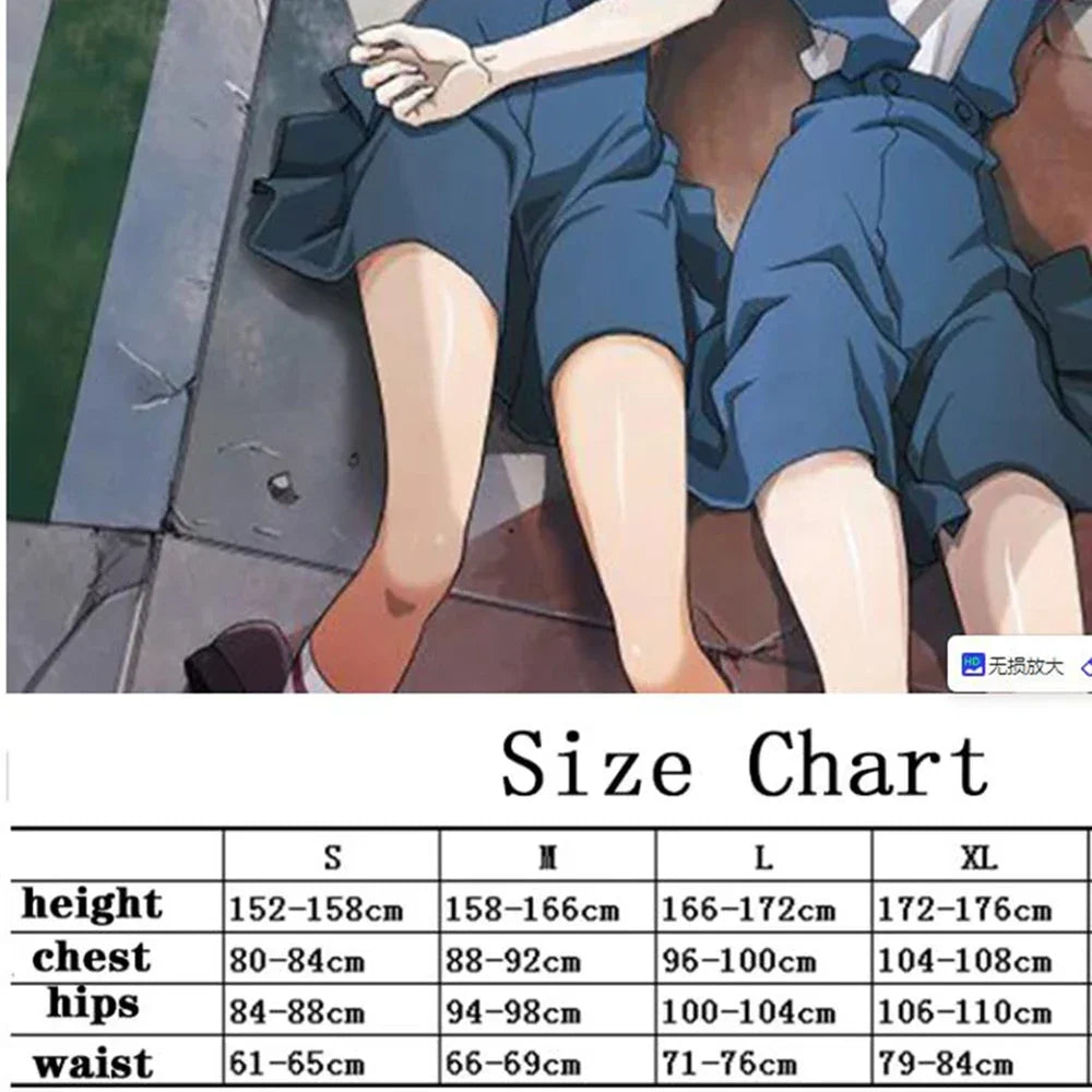 Anime School Uniform Cosplay Costume for Women with Wig