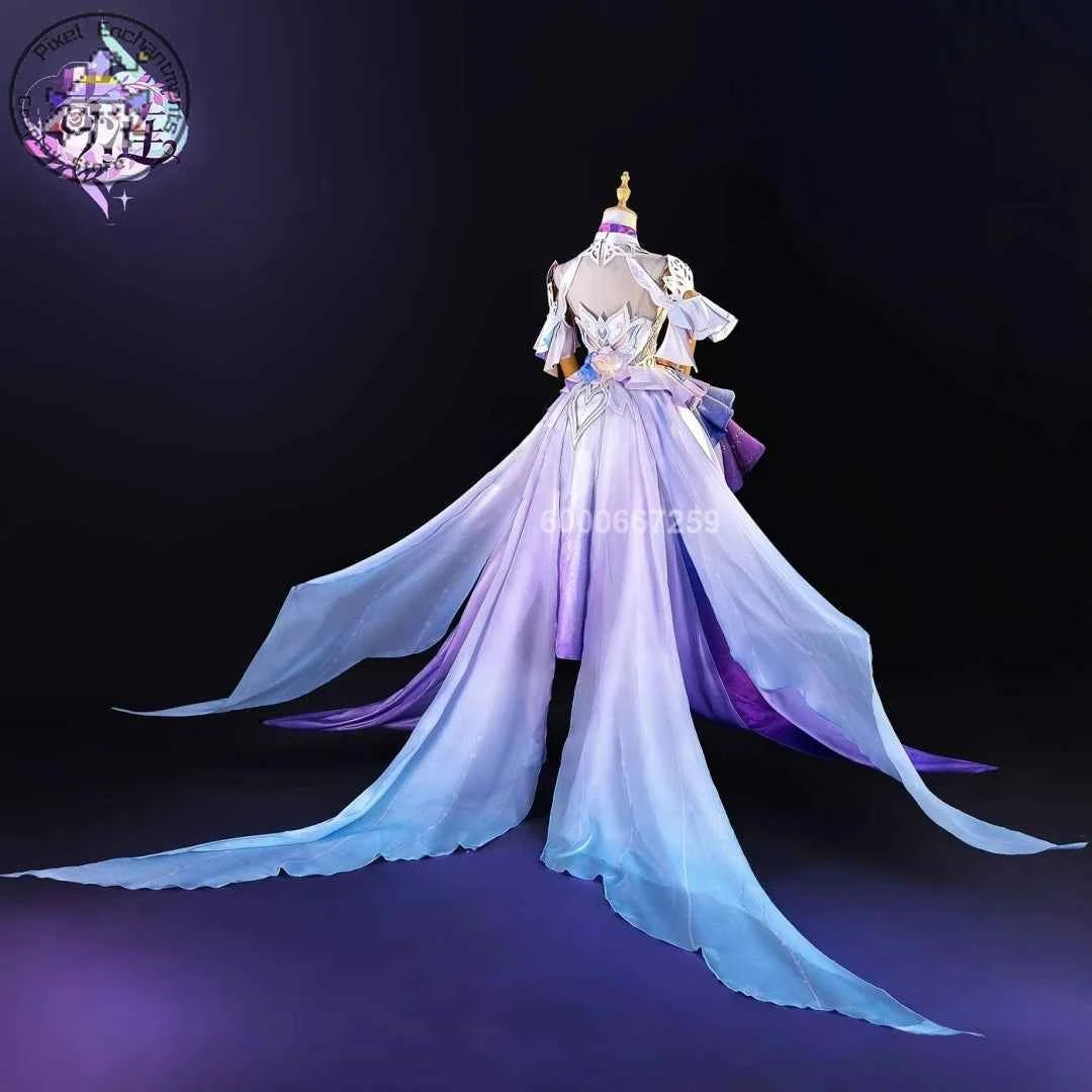 Top Game Honkai: Star Rail Cosplay Costume Anime Cyrene High Quality Role Playing Dress Outfit Dress Shoes for Women Comic Con