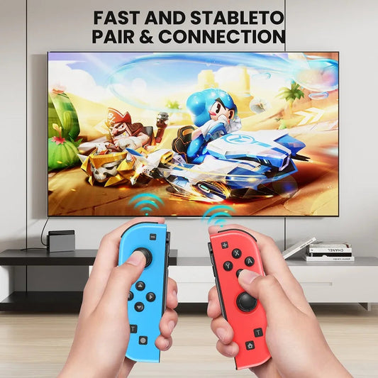 For Nintendo Switch/iOS/Android/PC Wireless Controller, Turbo Vibration Wake-up Handle For Fitness-ring BT Video Game Control SS69