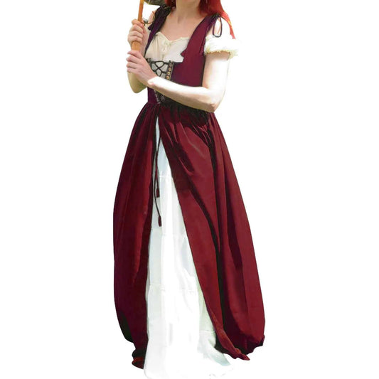 Medieval Renaissance Drama Dance Costume Halloween Girdle Cos Dress Halloween Costumes for Women Dress Love Live Cosplay