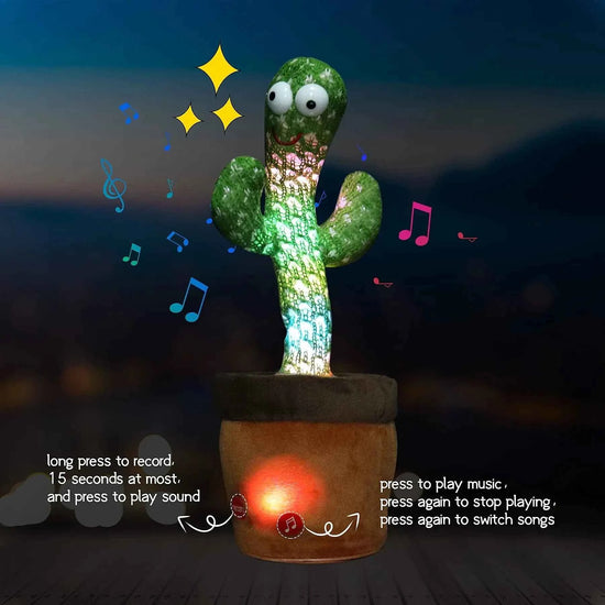 Musical Singing Dancing Toys 120 Songs Repeating Talking Record Speaking Sunflower Soft Plush Funny Creative Saxophone Kids Toy