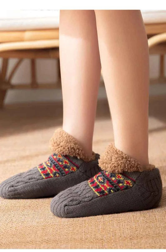Super Warm Winter Non-slip Floor Socks Women Men Snow Socks Sleep Carpet Slippers Socks Women Velvet Boot Unsiex Home Wear