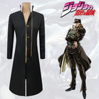 JoJo's Bizarre Adventure Jotaro Kujo Cosplay Costume Black Coat Jacket Halloween Party Outfits