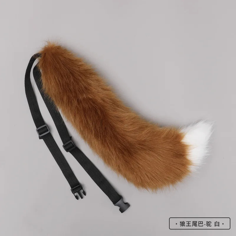Handmade Faux Fur Fox Ears & Tail Cosplay Headband