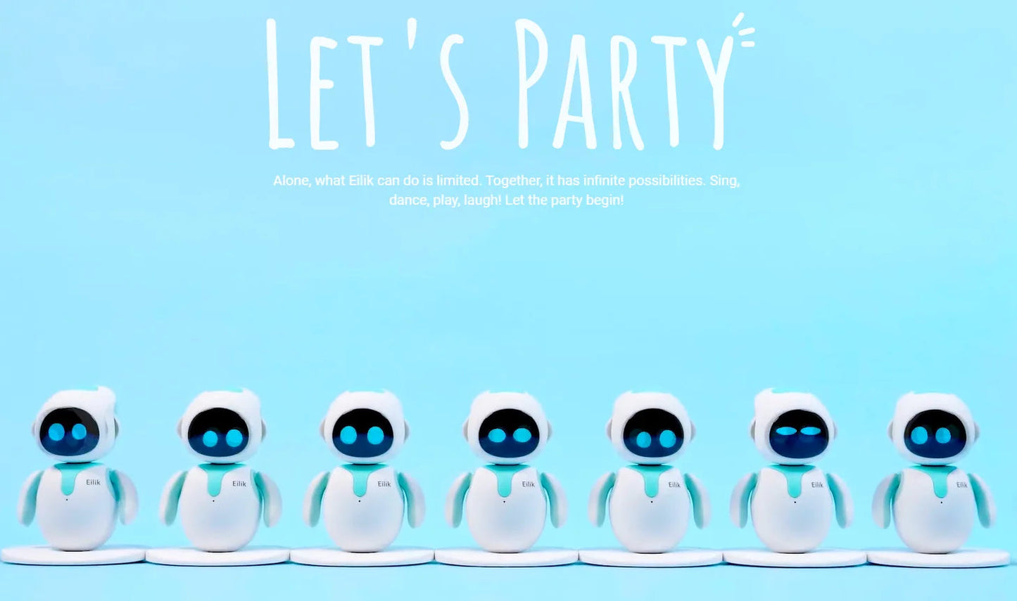 Original Eilik Smart Robot Electronic Automation Ai Robot Emotional Interaction Vocal Multiple Mode Cute Blue and Pink Gift SS69