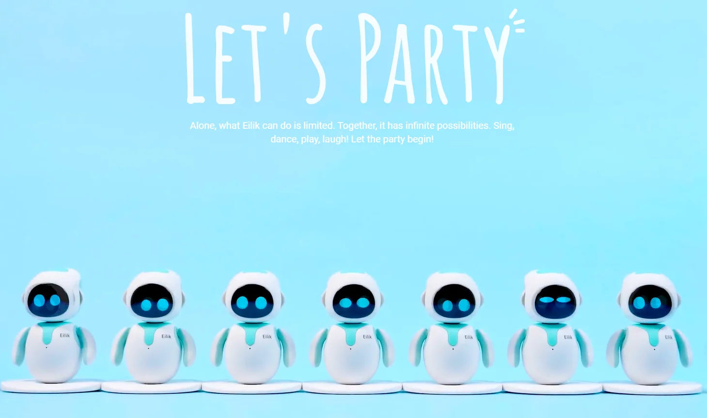 Original Eilik Smart Robot Electronic Automation Ai Robot Emotional Interaction Vocal Multiple Mode Cute Blue and Pink Gift SS69