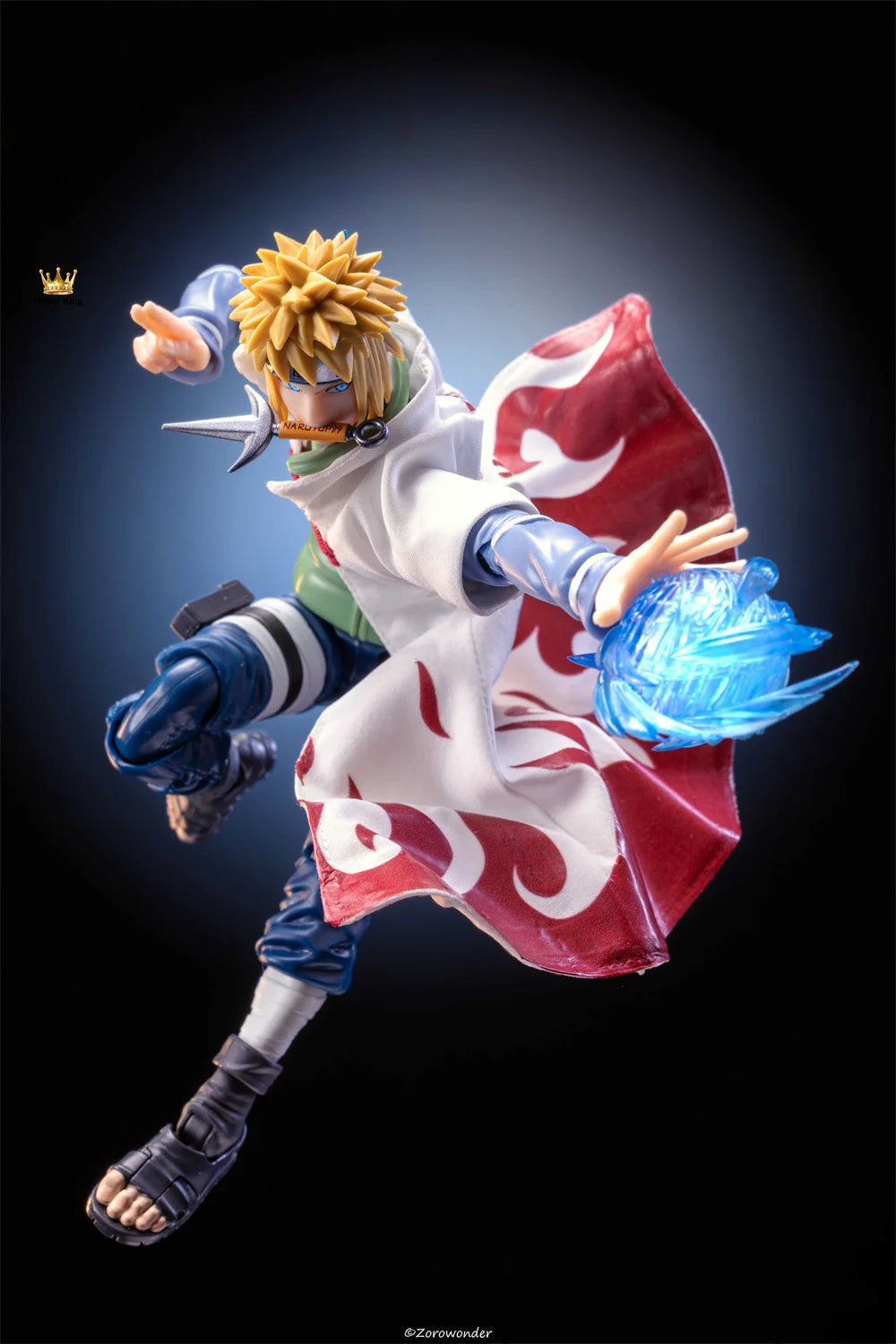 Handmade 1/12 NARUTO The Fourth Hokage Namikaze Minato SHF 2.0 Cloth Cloak Accessory Anime Action Figures Body Model Toys SS69