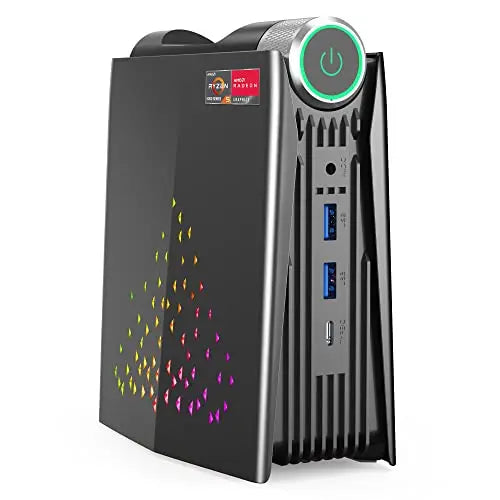 ACEMAGIC S3A Mini PC Gaming AMD Ryzen 7 5700U RAM 16/32GB DDR4 512GB/1TB SSD Gamer Computer RGB Light Control WiFi6 BT5.2 SS69 385.69 AMD Ryzen 7 5700U / 16GB 512GB / GERMANY