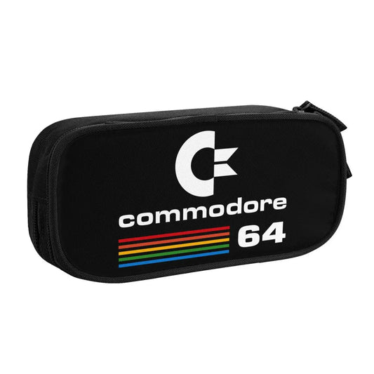 Custom Kawaii Retro Commodore 64 Pencil Case for Girls Boys C64 Amiga Computer Large Capacity Pen Box Bag Stationery SS69 9.69 8