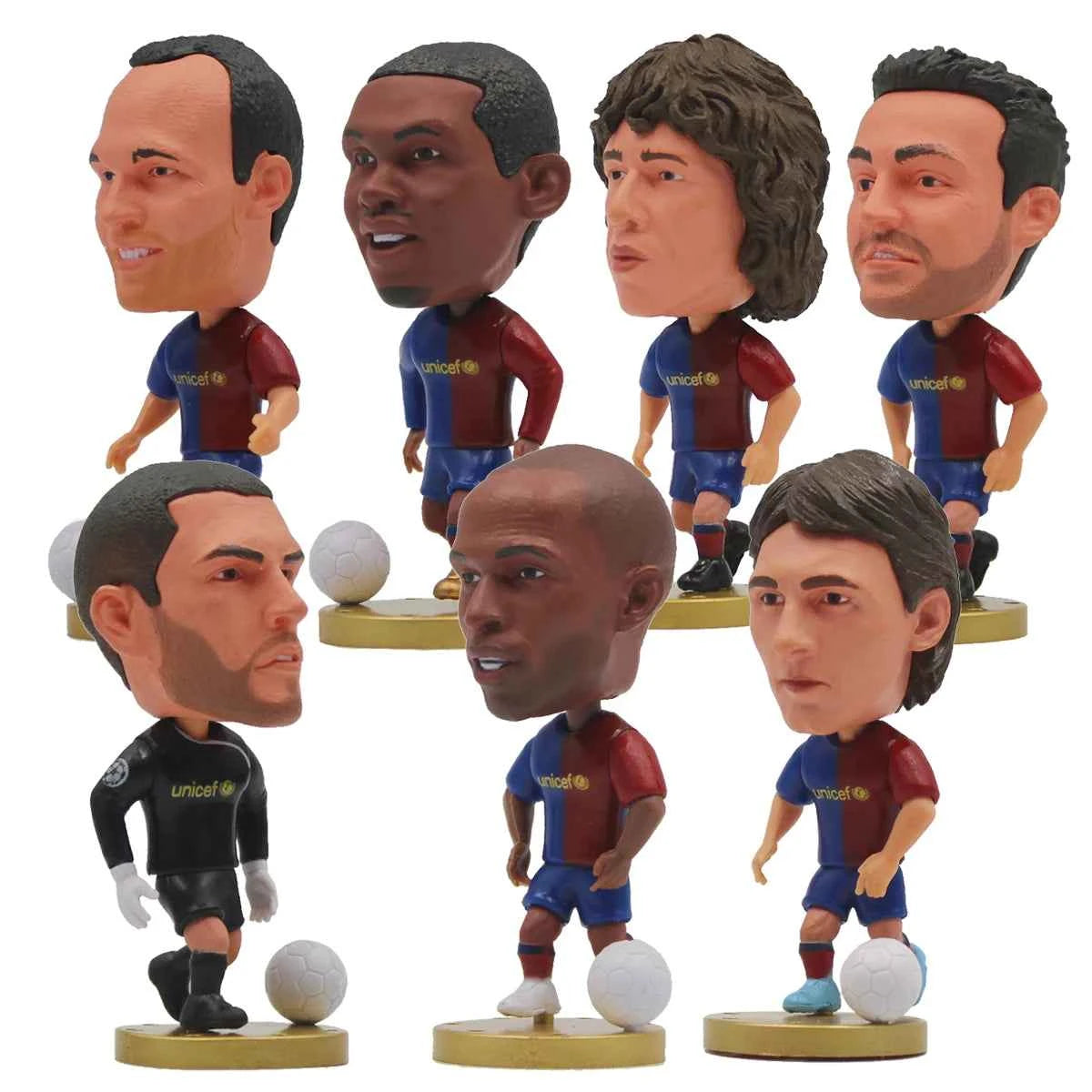 6.5cm HAALAND MODRIC RONALDO YAMAL 2.5in Team Activity Doll Toy Figurine