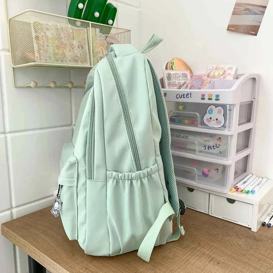 New Female Fashion Men High Capacity Waterproof College Backpack Trendy Women Laptop School Bags Cute Girl Travel Book Bag Cool